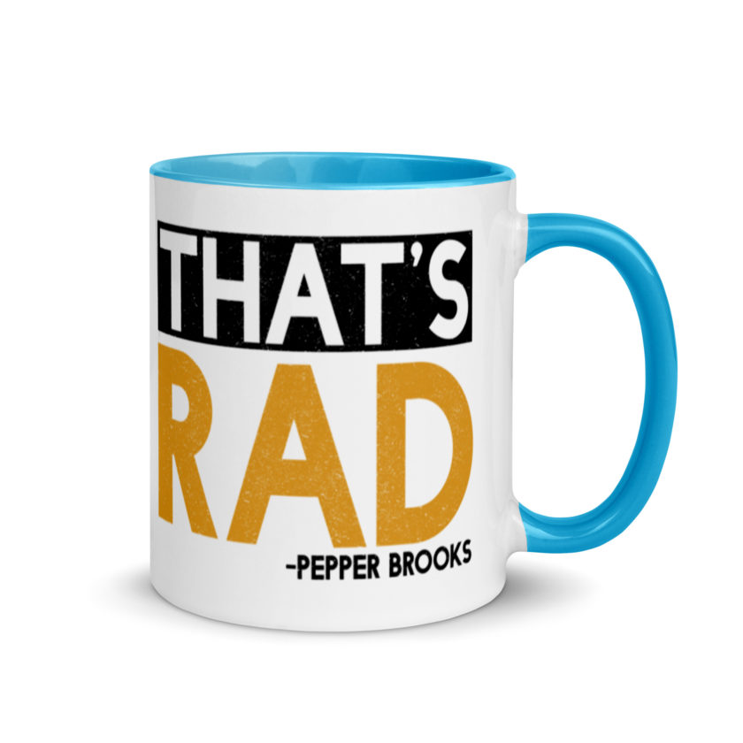 That's Rad -Pepper Brooks, Dodgeball Mug with Color Inside - Image 10