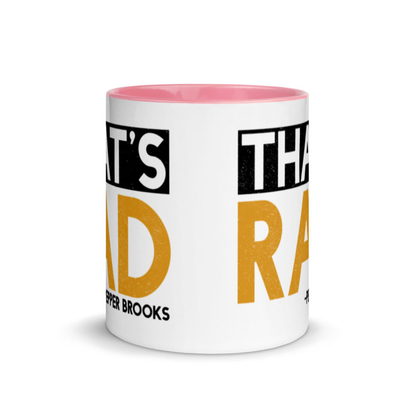 That's Rad -Pepper Brooks, Dodgeball Mug with Color Inside - Image 14