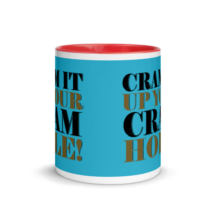 Cram it up your cram hole! - Dodgeball Mug with Color Inside - Image 6