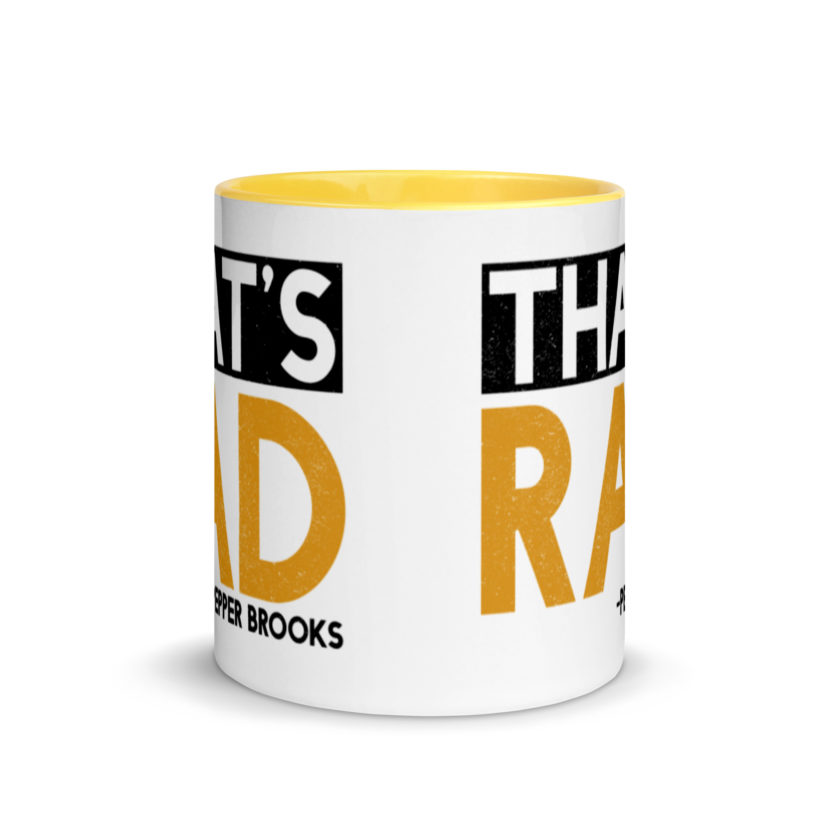 That's Rad -Pepper Brooks, Dodgeball Mug with Color Inside - Image 17