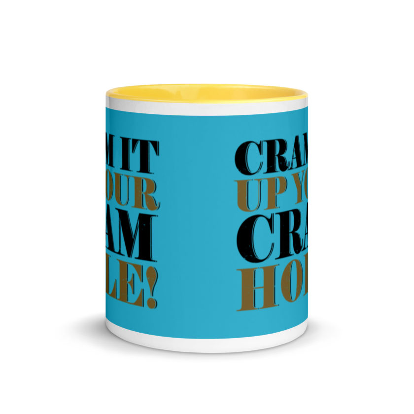 Cram it up your cram hole! - Dodgeball Mug with Color Inside - Image 17