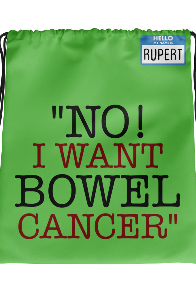 No, I want bowel cancer - Fight Club Drawstring bag