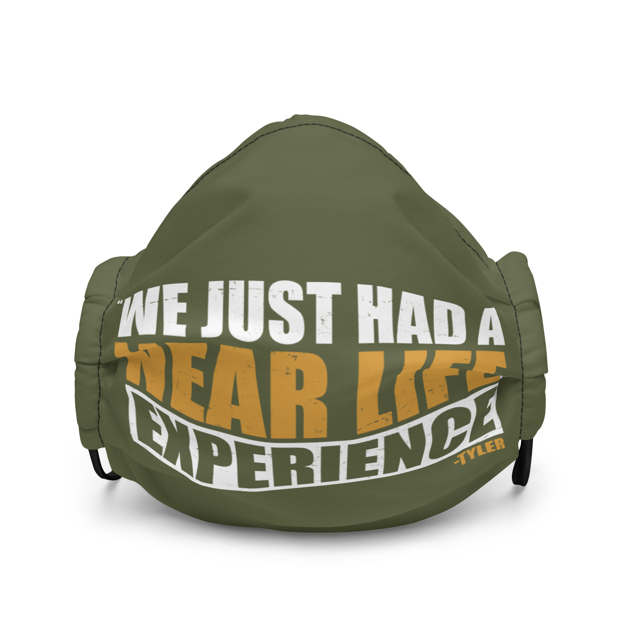 We just had a near life experience. -Tyler Durden, Fight Club Premium face mask