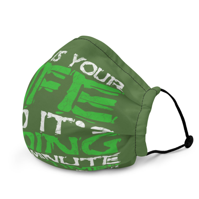 This is your life, and it's ending one minute at a time. Tyler Durden, Fight Club Premium face mask - Image 3