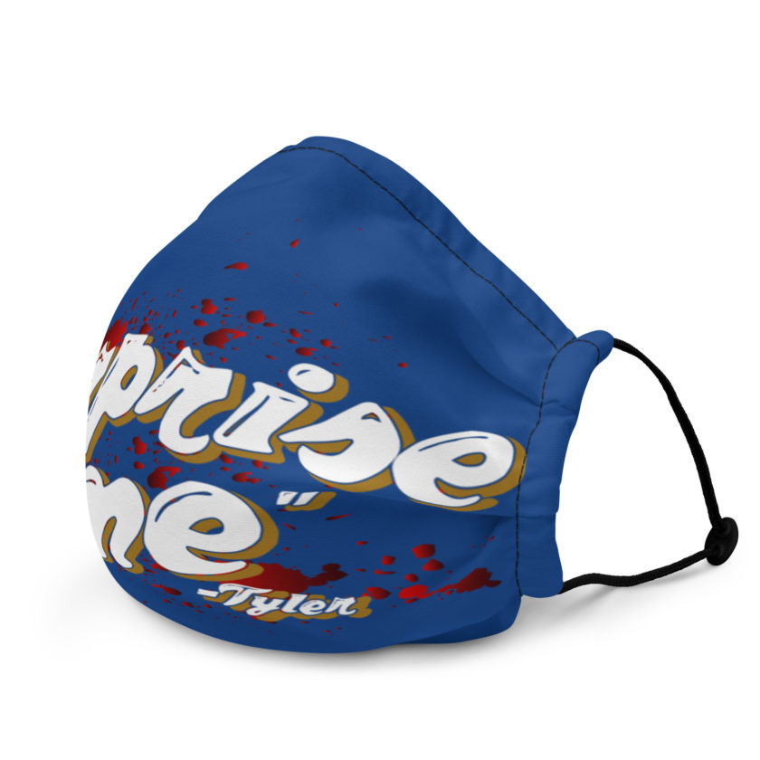 Surprise me... -Tyler Durden, Fight Club Premium face mask - Image 3