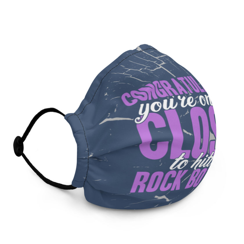 Congratulations, you're one step closer to hitting rock bottom. -Tyler Durden, Fight Club Premium face mask - Image 2