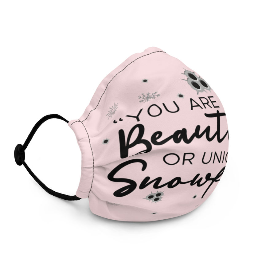 You are not a beautiful or unique snowflake -Tyler Durden, Fight Club Premium face mask - Image 2