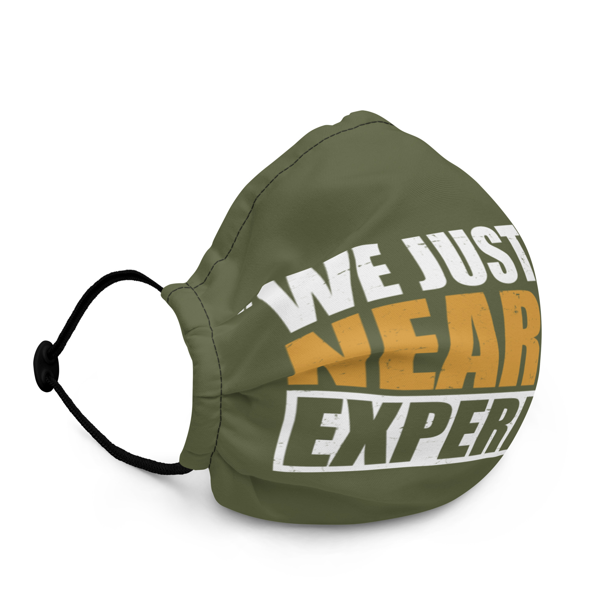 We just had a near life experience. -Tyler Durden, Fight Club Premium face mask - Image 2