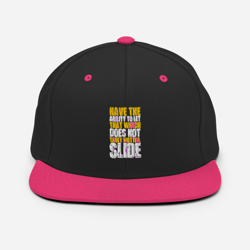 Have the ability to let that which does not truly matter, slide. -Fight Club Snapback Hat - Image 5