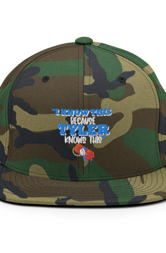 I know this because Tyler knows this. Fight Club Snapback Hat