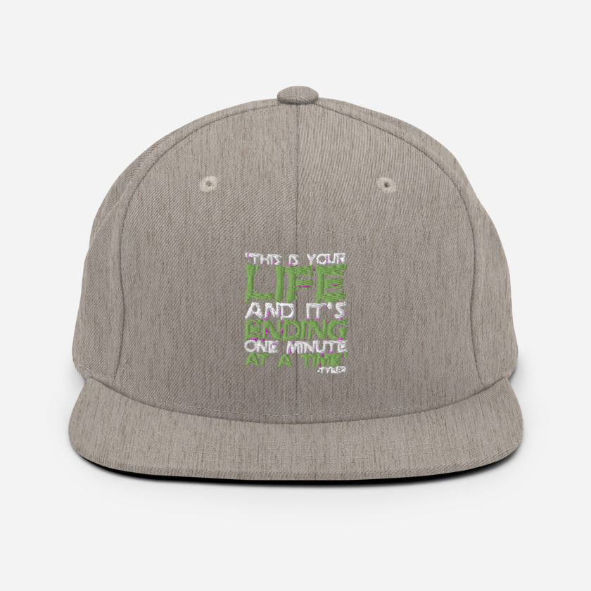 This is your life, and it's ending one minute at a time. Tyler Durden, Fight Club Snapback Hat - Image 19