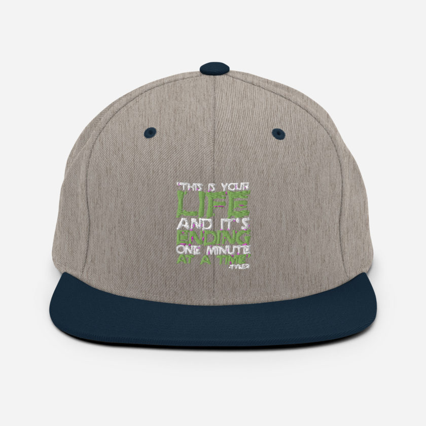 This is your life, and it's ending one minute at a time. Tyler Durden, Fight Club Snapback Hat - Image 17