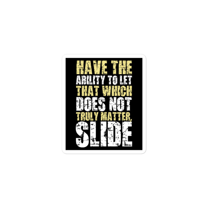 Have the ability to let that which does not truly matter, slide. -Fight Club Bubble-free stickers - Image 2