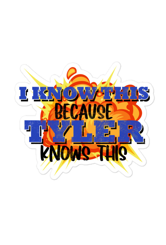 I know this because Tyler knows this. Fight Club Bubble-free stickers