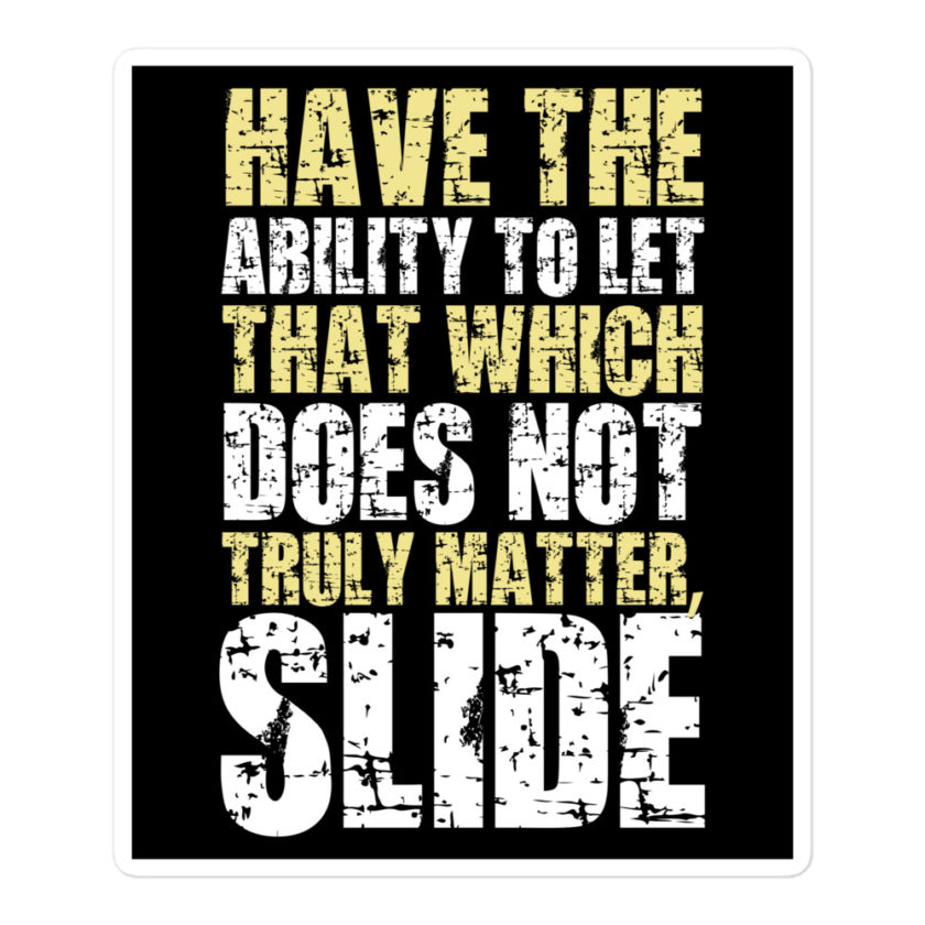 Have the ability to let that which does not truly matter, slide. -Fight Club Bubble-free stickers - Image 3