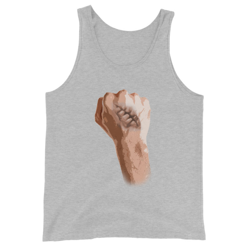 Burn Scar - Fight Club Unisex Tank Top - Image 8