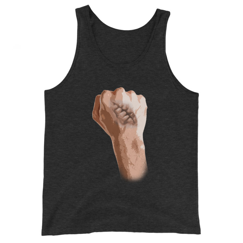 Burn Scar - Fight Club Unisex Tank Top - Image 5