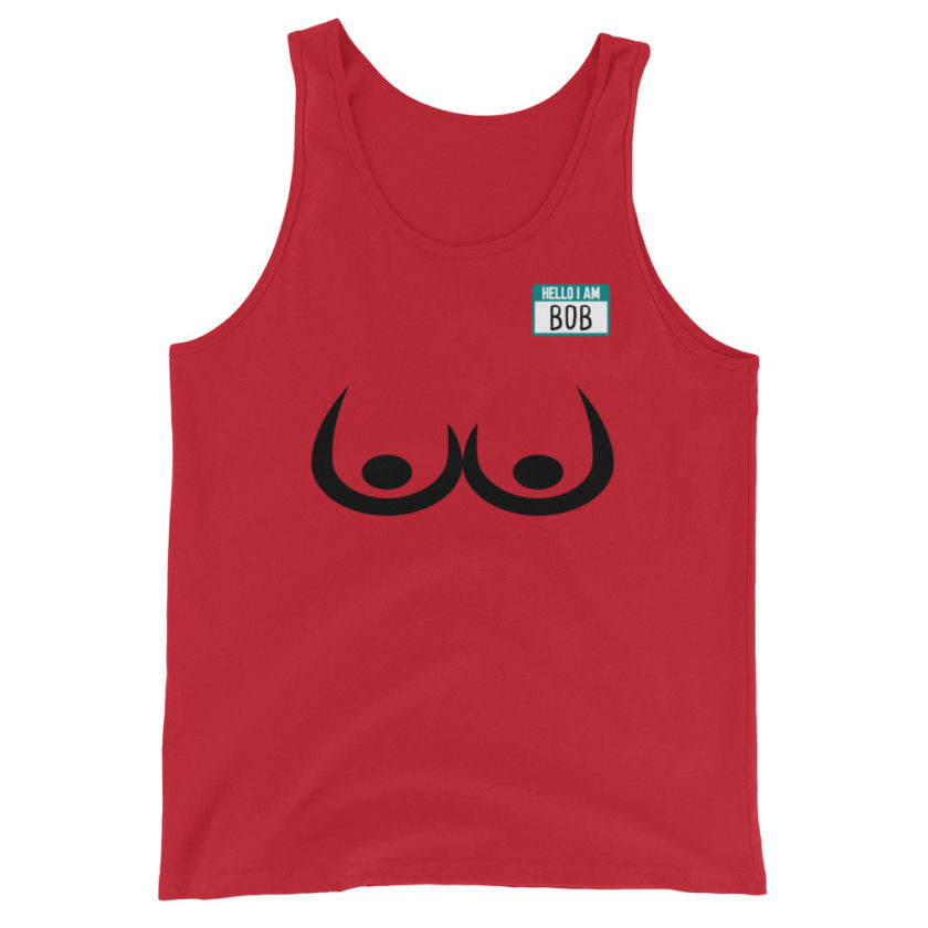 Bob's Bitch Tits Unisex Tank Top - Image 2
