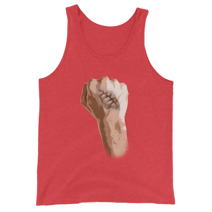 Burn Scar - Fight Club Unisex Tank Top - Image 7