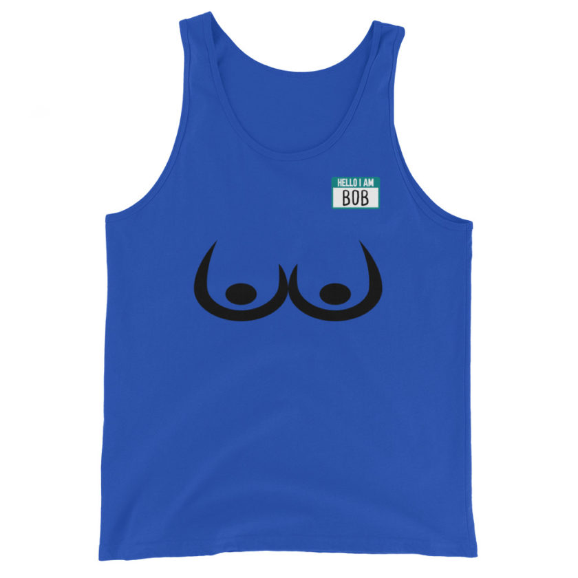 Bob's Bitch Tits Unisex Tank Top - Image 3