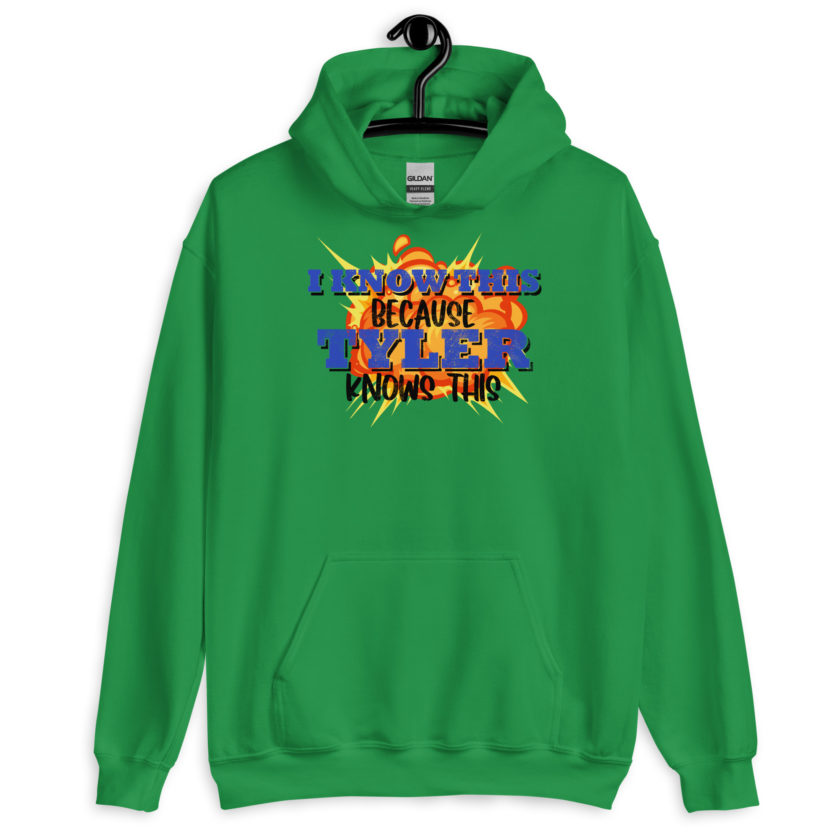 I know this because Tyler knows this. Fight Club Unisex Hoodie - Image 2