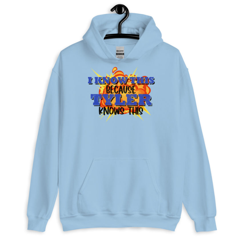 I know this because Tyler knows this. Fight Club Unisex Hoodie - Image 4