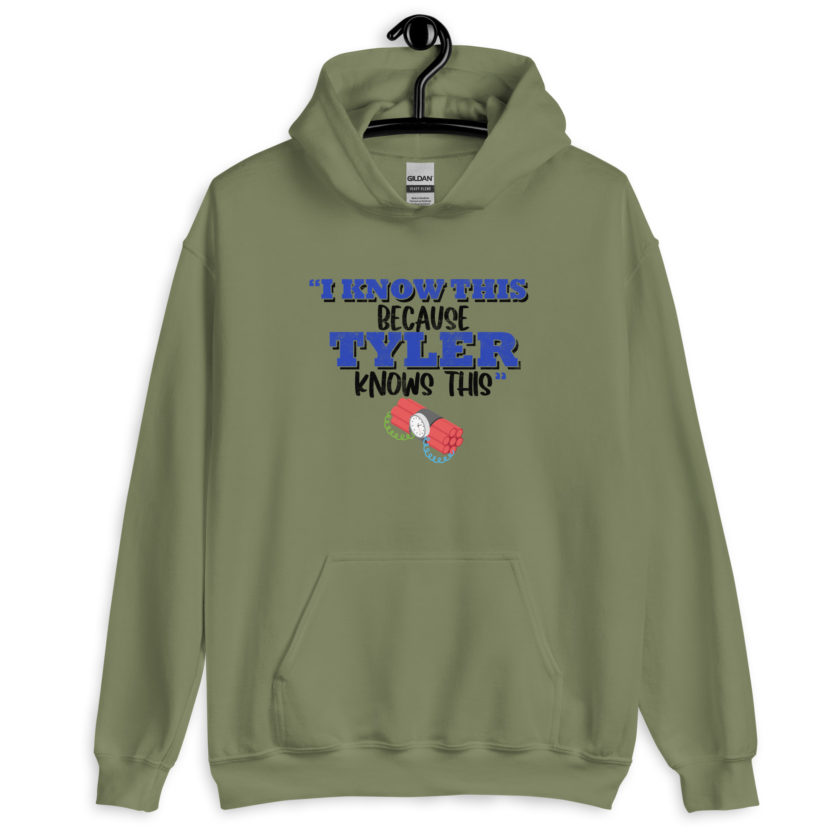 I know this because Tyler knows this. Fight Club Unisex Hoodie - Image 3