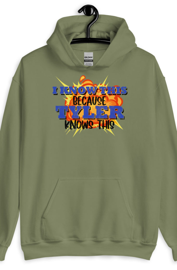 I know this because Tyler knows this. Fight Club Unisex Hoodie
