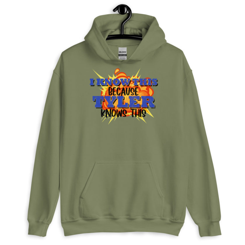 I know this because Tyler knows this. Fight Club Unisex Hoodie