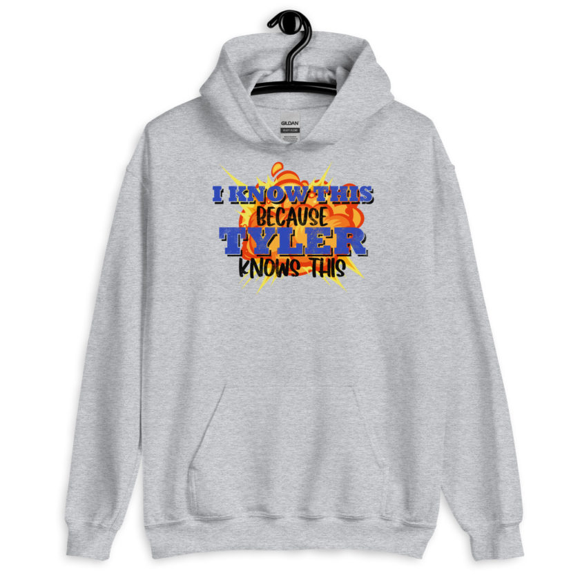 I know this because Tyler knows this. Fight Club Unisex Hoodie - Image 3