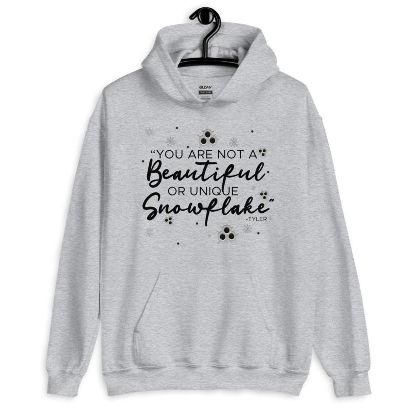 You are not a beautiful or unique snowflake -Tyler Durden, Fight Club Unisex Hoodie - Image 7