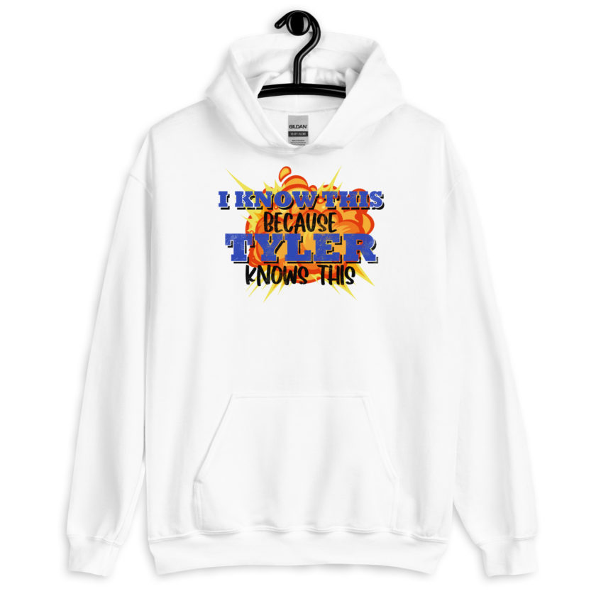 I know this because Tyler knows this. Fight Club Unisex Hoodie - Image 6