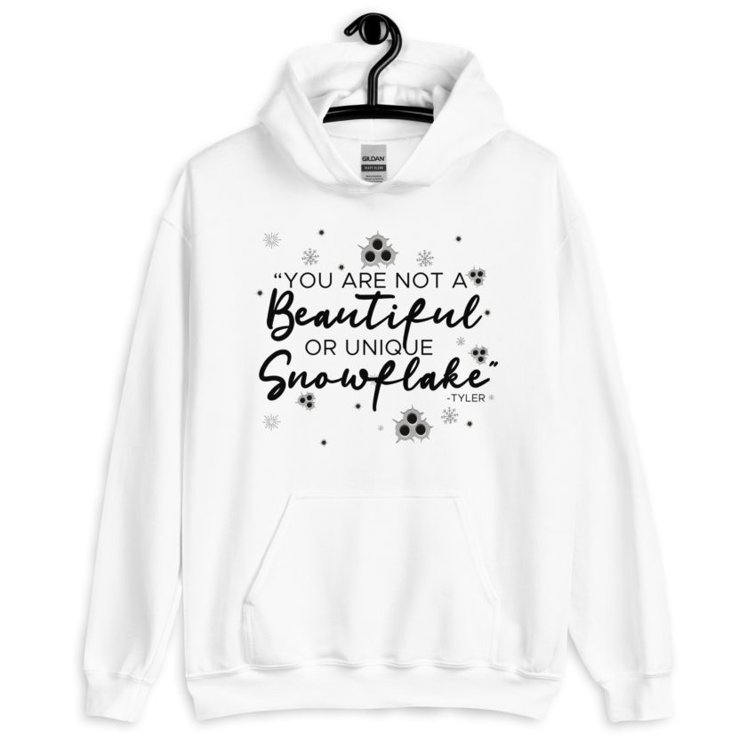 You are not a beautiful or unique snowflake -Tyler Durden, Fight Club Unisex Hoodie - Image 9