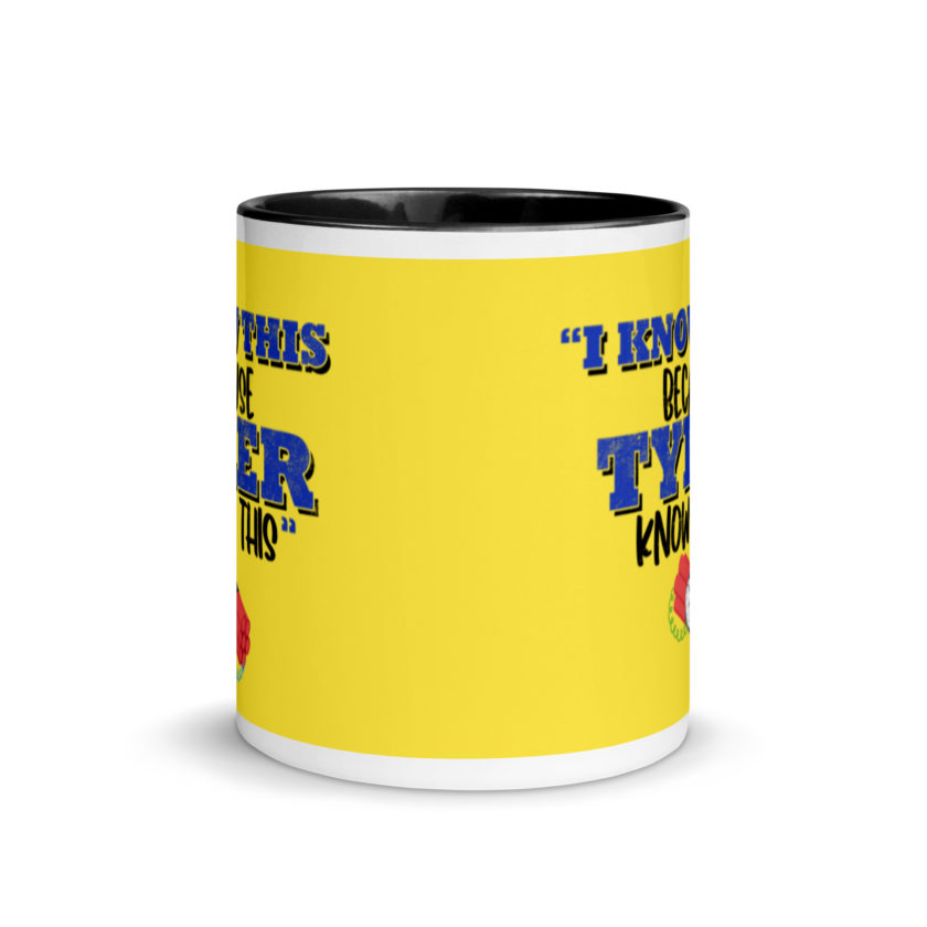 I know this because Tyler knows this. Fight Club Mug with Color Inside - Image 3