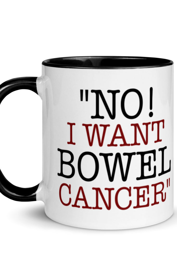 No, I want bowel cancer - Fight Club Mug with Color Inside