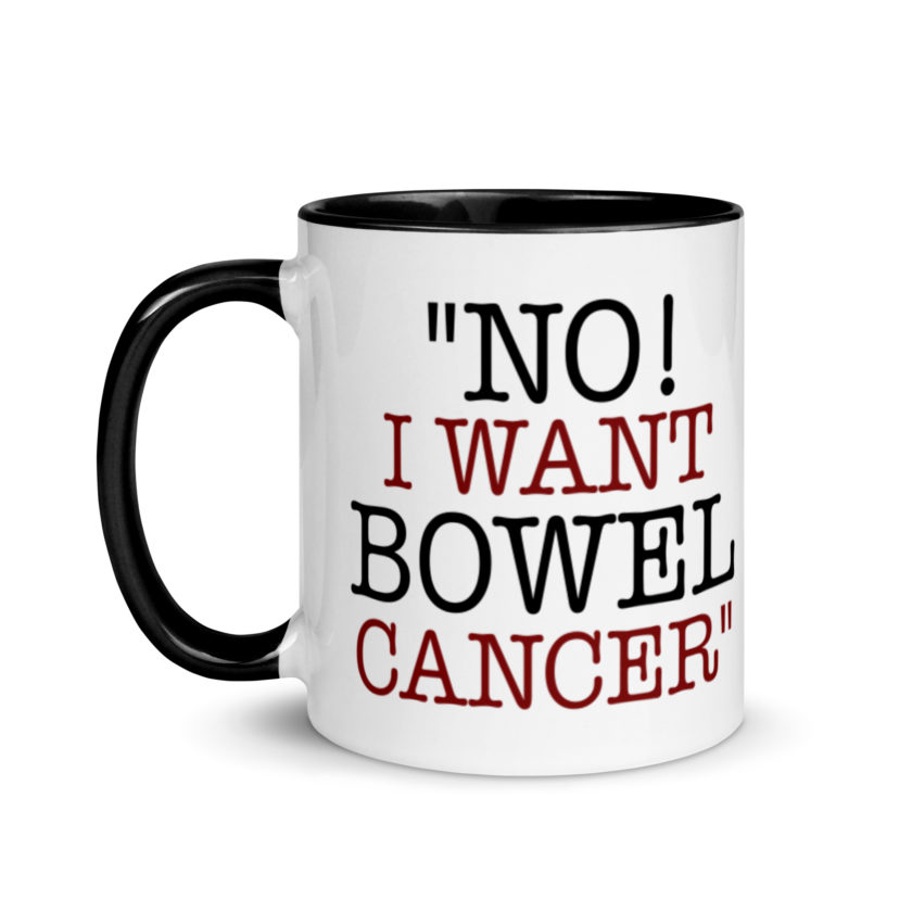 No, I want bowel cancer - Fight Club Mug with Color Inside