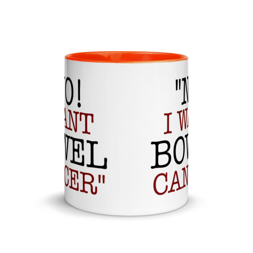 No, I want bowel cancer - Fight Club Mug with Color Inside - Image 8