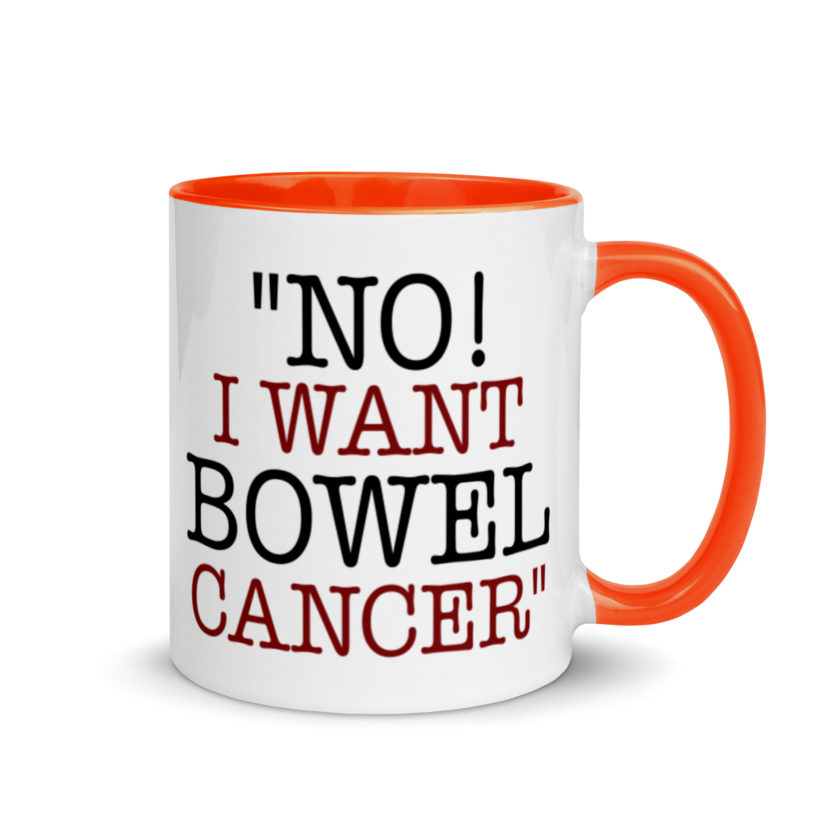 No, I want bowel cancer - Fight Club Mug with Color Inside - Image 7