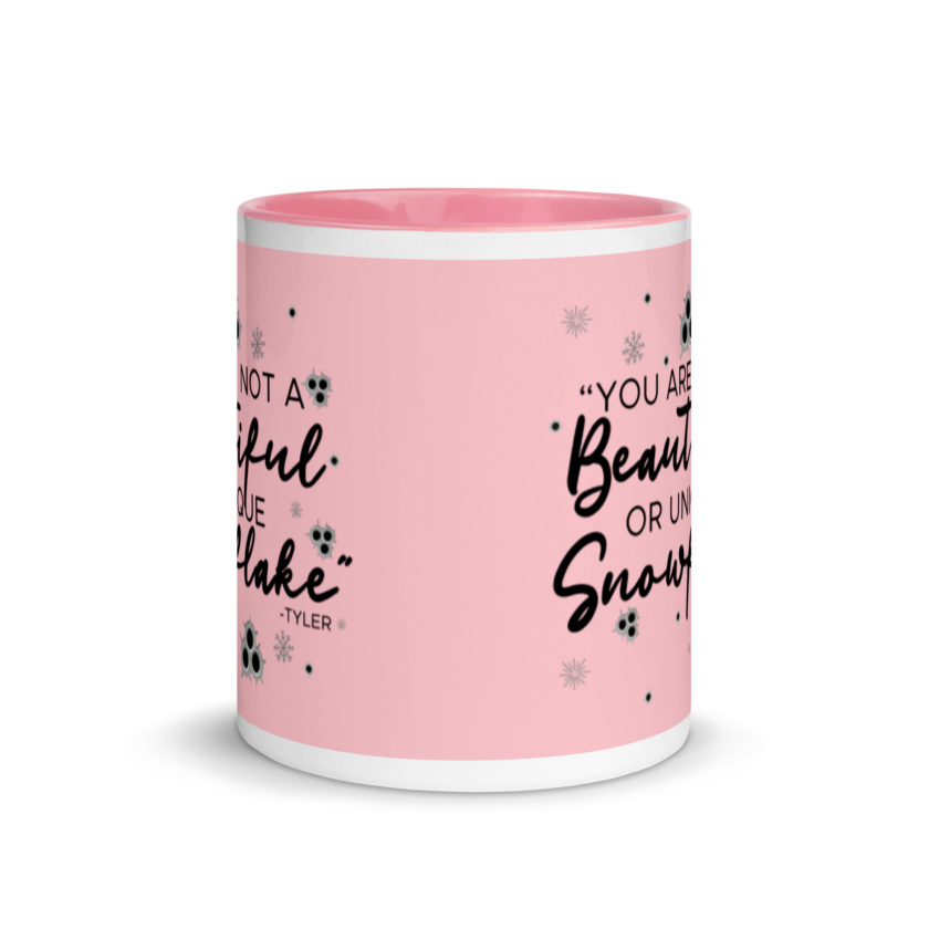 You are not a beautiful or unique snowflake -Tyler Durden, Fight Club Mug with Color Inside - Image 15