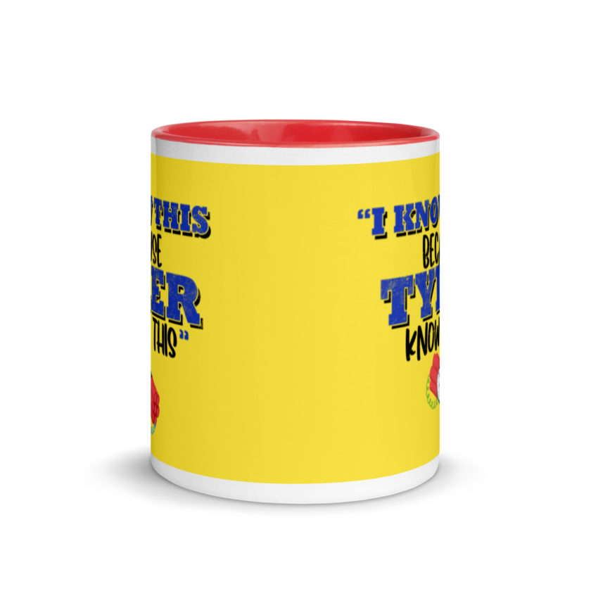 I know this because Tyler knows this. Fight Club Mug with Color Inside - Image 6