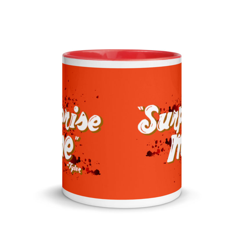 Suprise me... -Tyler Durden, Fight Club Mug with Color Inside - Image 6