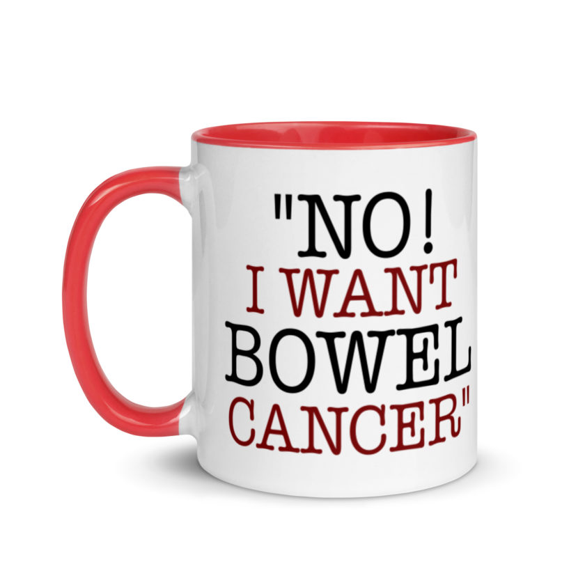 No, I want bowel cancer - Fight Club Mug with Color Inside - Image 6