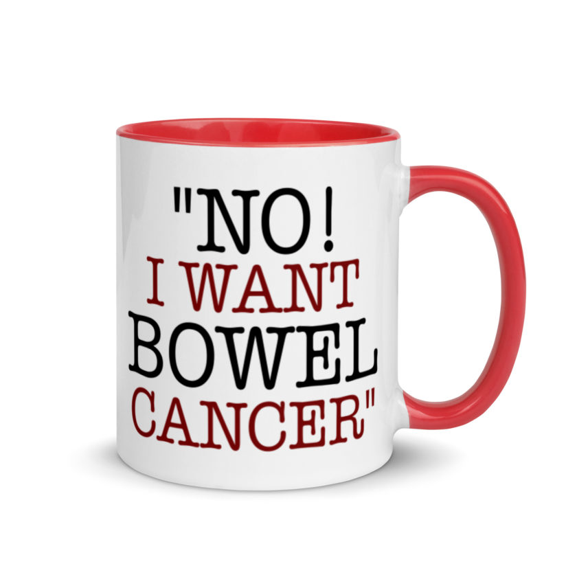 No, I want bowel cancer - Fight Club Mug with Color Inside - Image 4