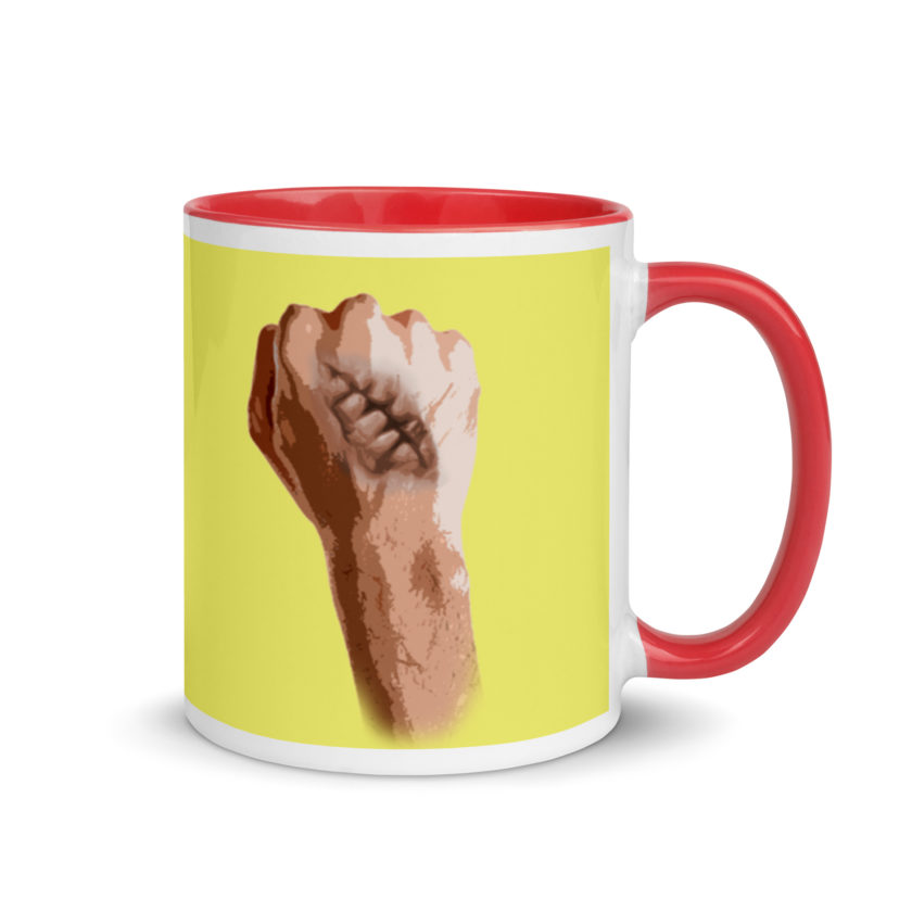 Burn Scar - Fight Club Mug with Color Inside - Image 5