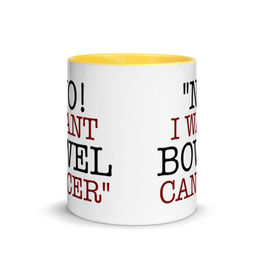 No, I want bowel cancer - Fight Club Mug with Color Inside - Image 17