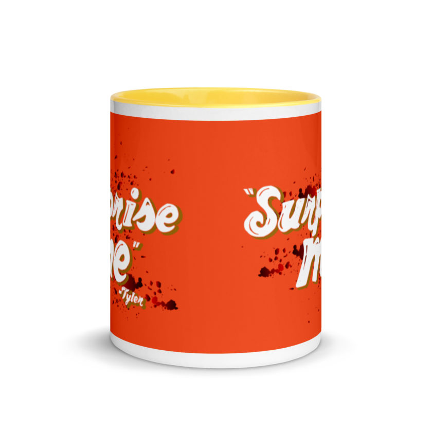 Suprise me... -Tyler Durden, Fight Club Mug with Color Inside - Image 17