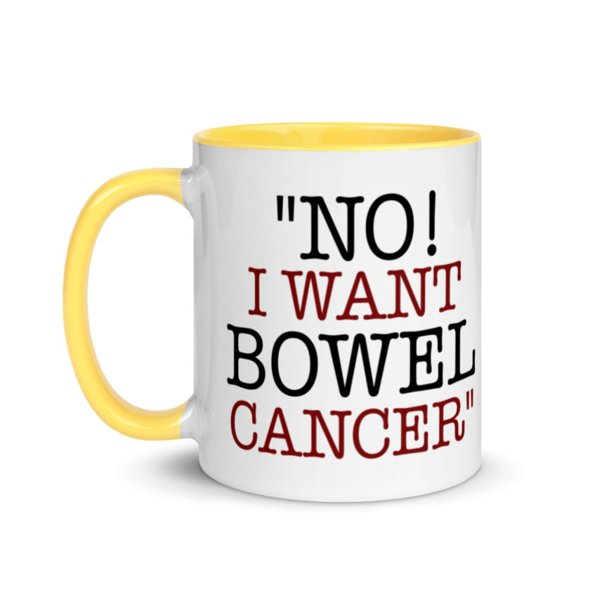 No, I want bowel cancer - Fight Club Mug with Color Inside - Image 18