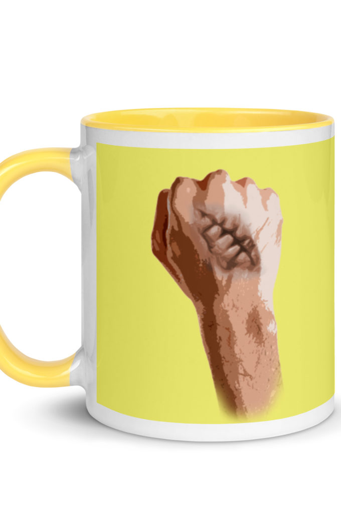 Burn Scar - Fight Club Mug with Color Inside