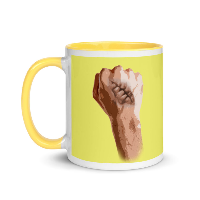 Burn Scar - Fight Club Mug with Color Inside
