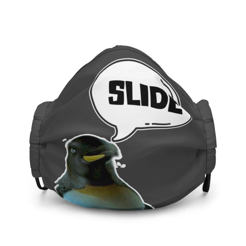 Slide - Penguin Fight Club Premium face mask